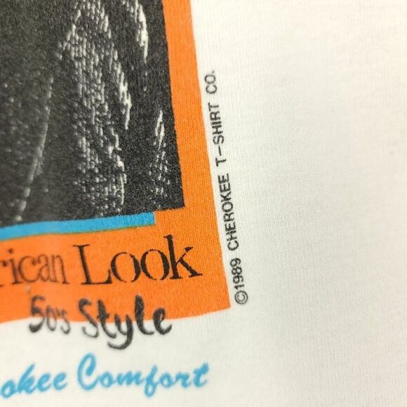 James Dean Young & Restless Sweatshirt Vintage 80s Cherokee 50s Style Mens - Picture 3 of 7